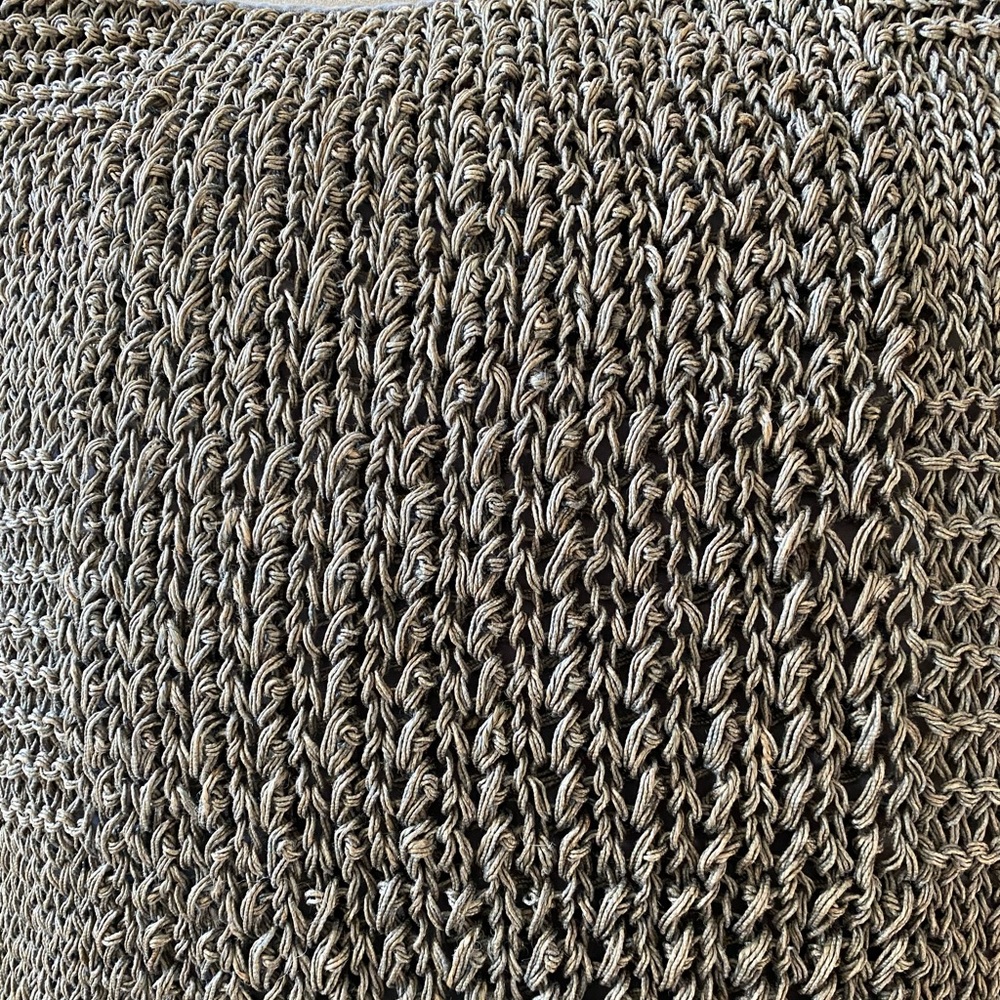 Pottery Barn pillow COVERS. Two. Charcoal gray.